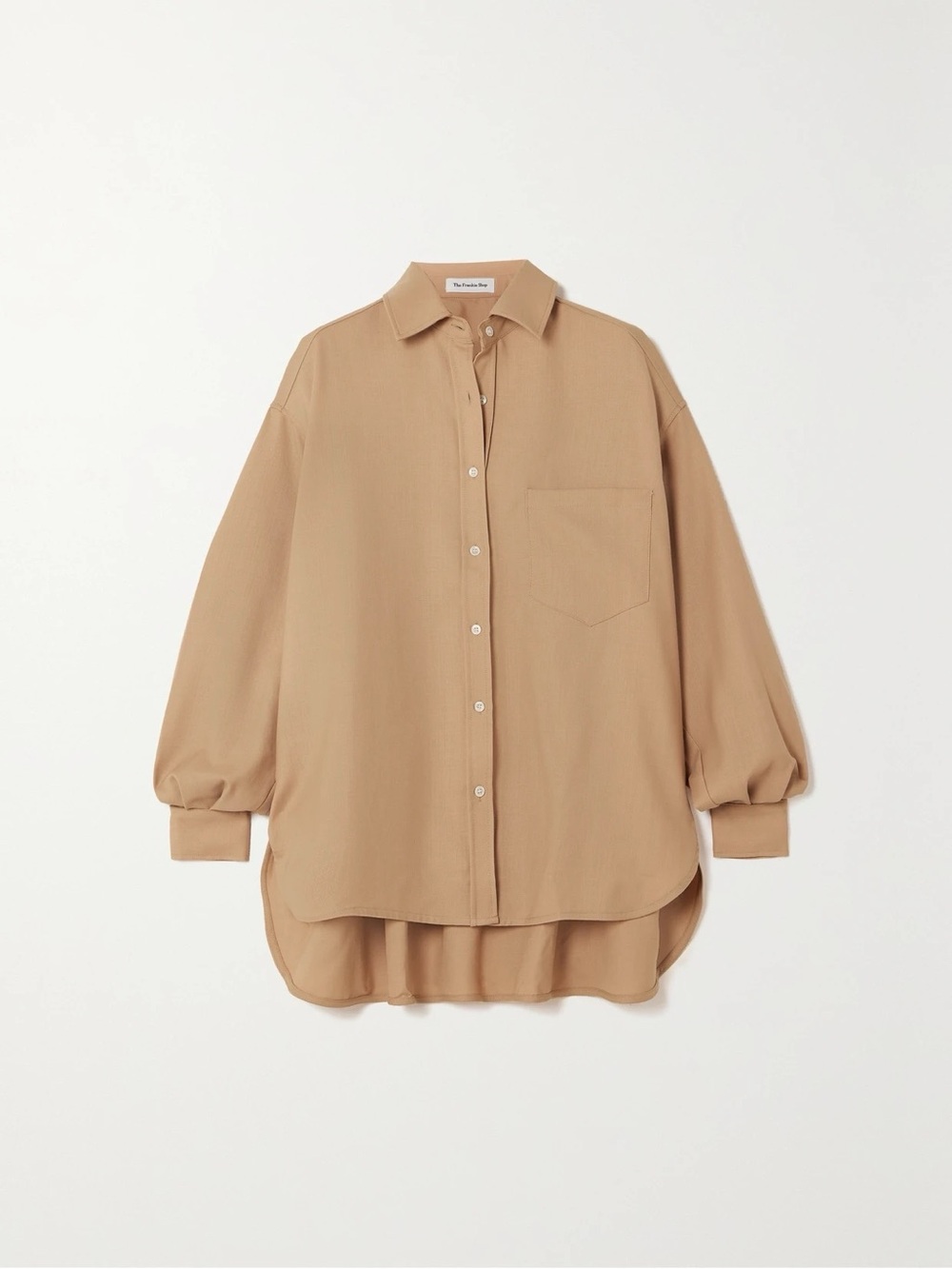 THE FRANKIE SHOP
Georgia oversized twill shirt
Camel XS/S